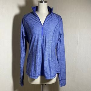 Active by Old Navy Blue Quarter Zip Athletic Top Women’s Large